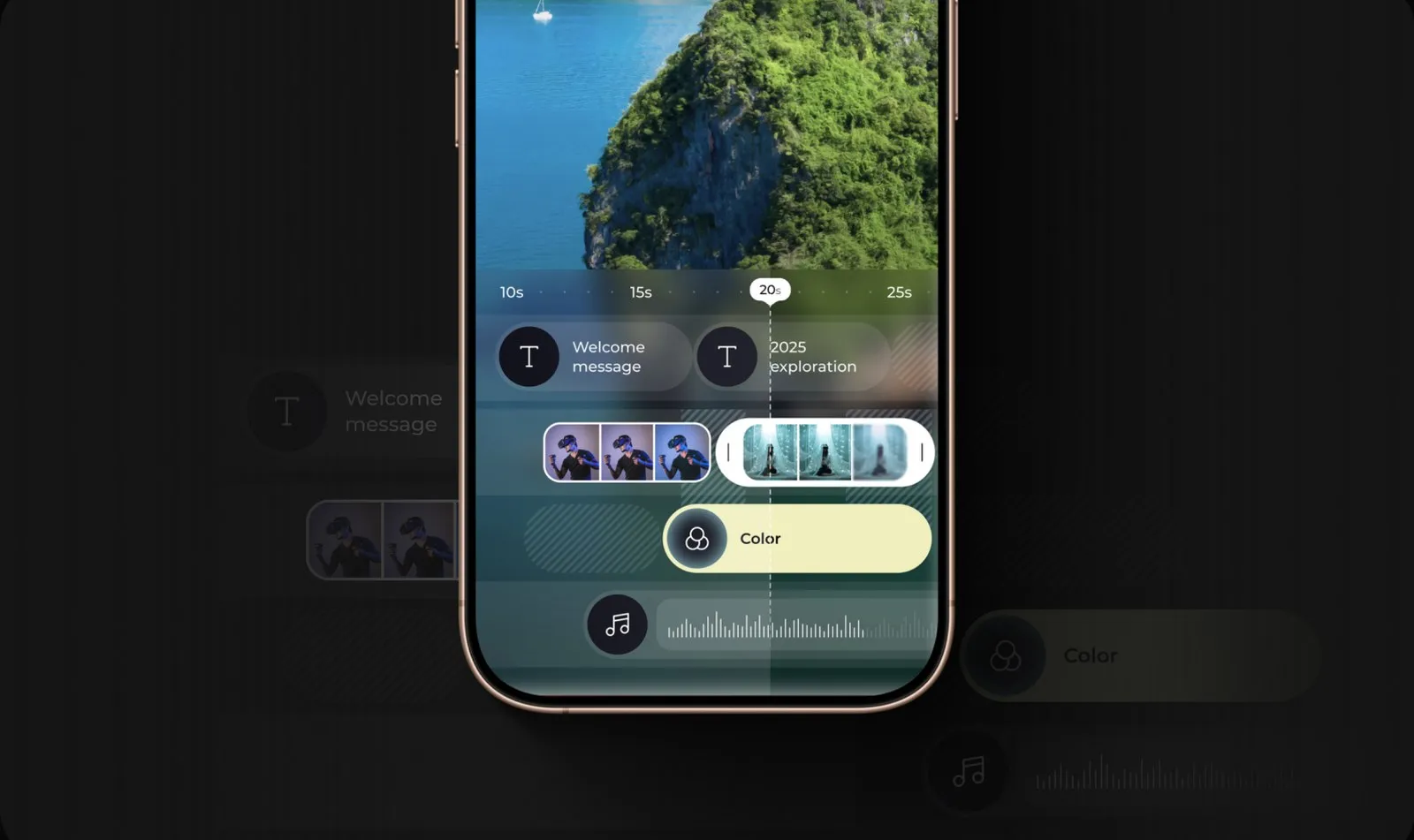 A mobile video editor I designed