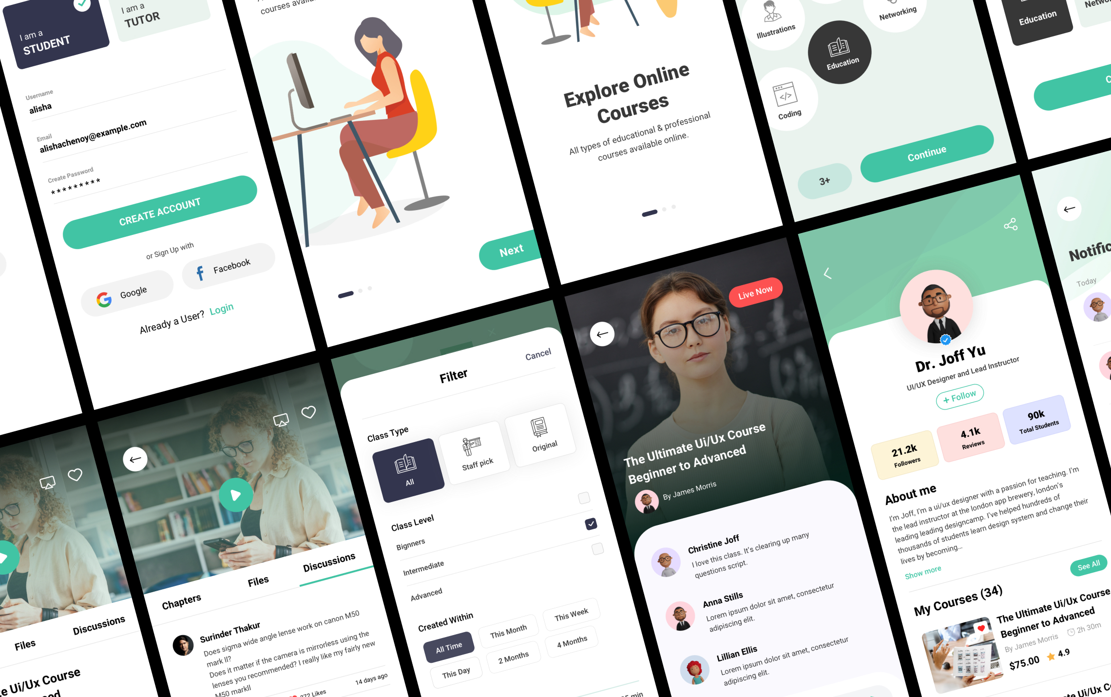Purpose mobile app, onboarding and daily learning flow